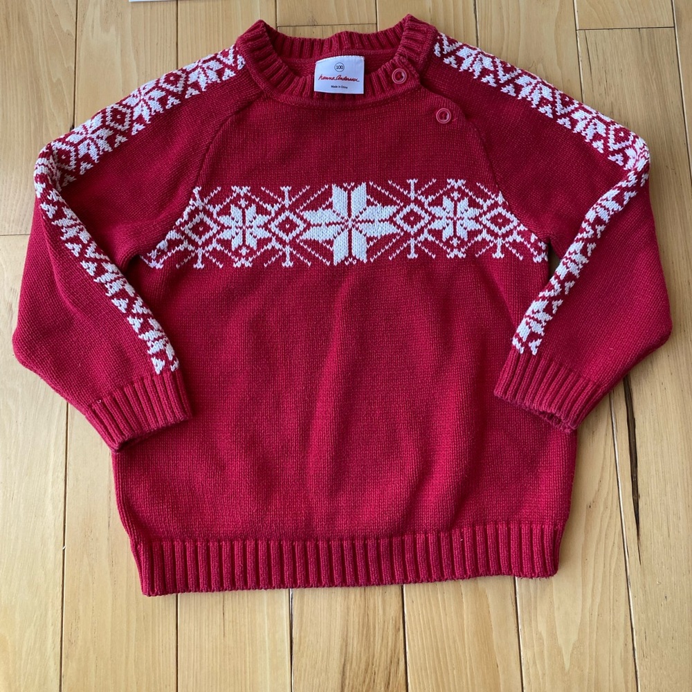 Hanna Andersson Red Sweater 100